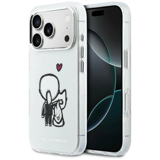 Etui Karl Lagerfeld Karl & Choupette na iPhone 17 Pro Max - przezroczyste