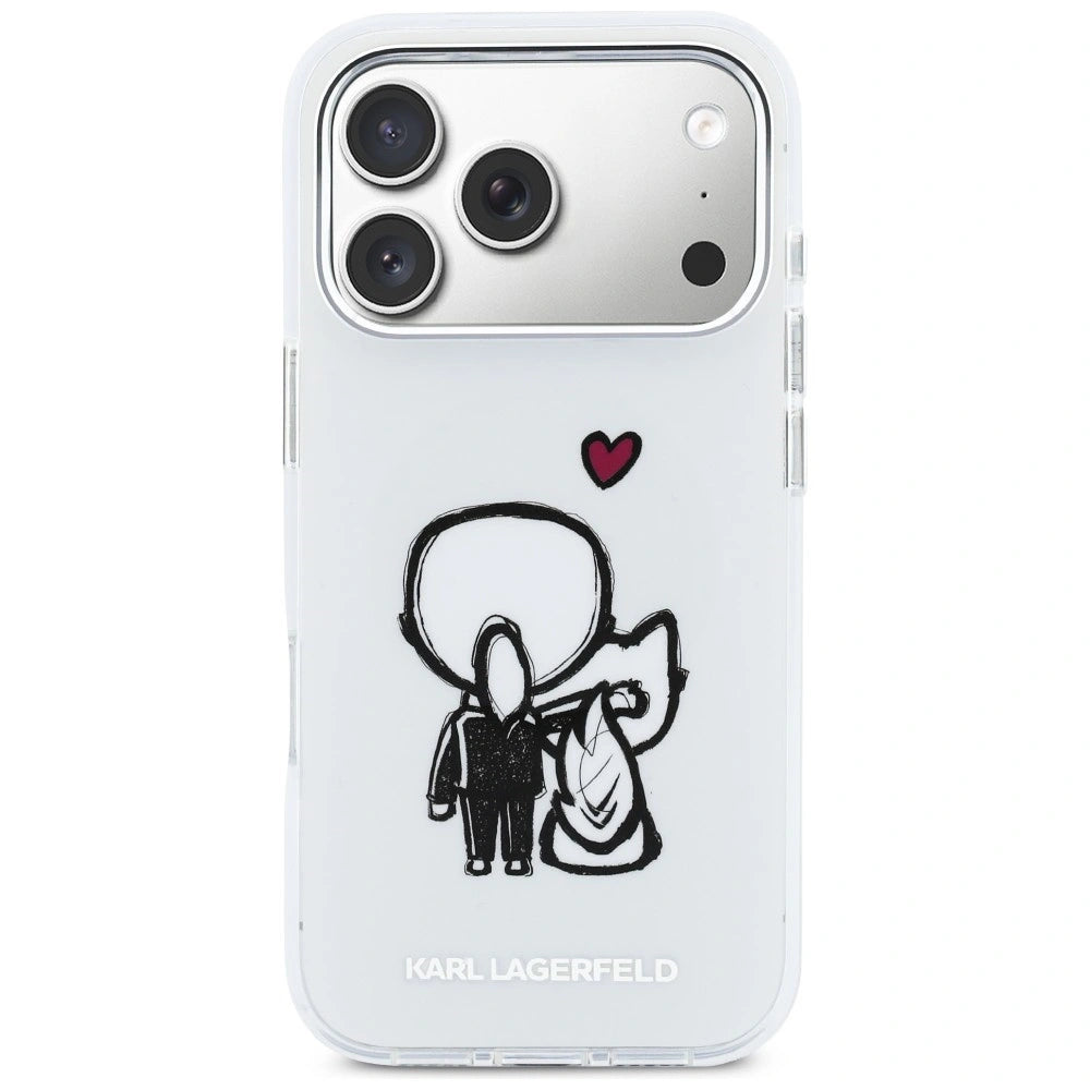 Etui Karl Lagerfeld Karl & Choupette na iPhone 17 Pro Max - przezroczyste – zdjęcie 3