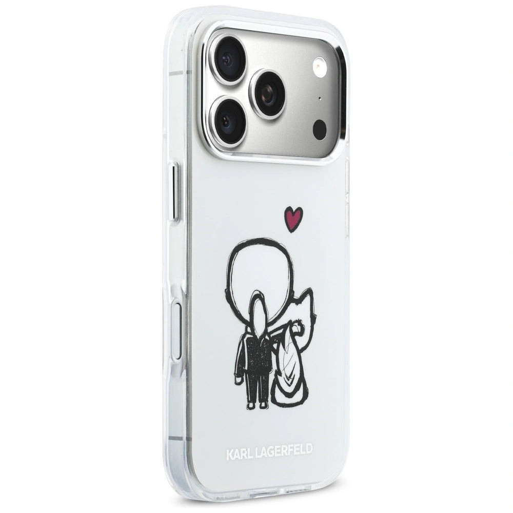 Etui Karl Lagerfeld Karl & Choupette na iPhone 17 Pro Max - przezroczyste – zdjęcie 4
