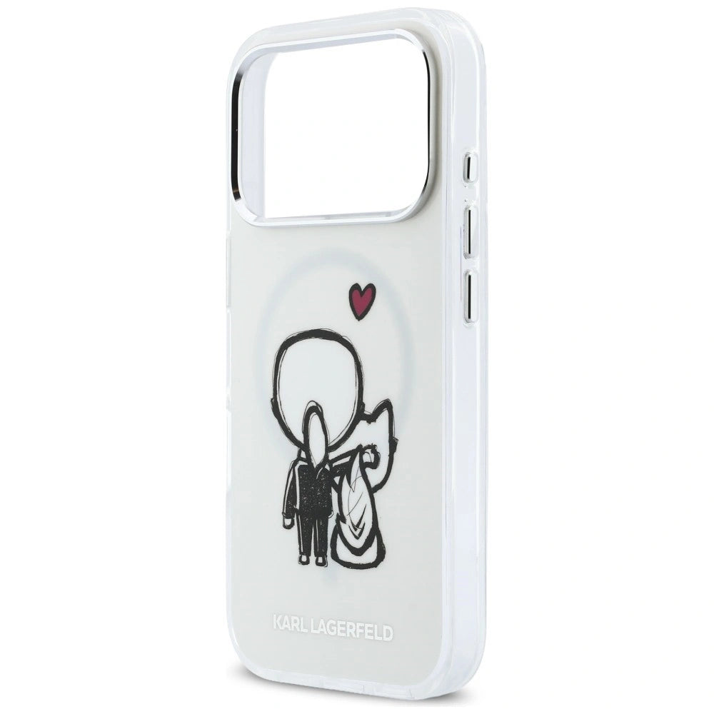 Etui Karl Lagerfeld Karl & Choupette Back na iPhone 17 Pro - przezroczyste – zdjęcie 6