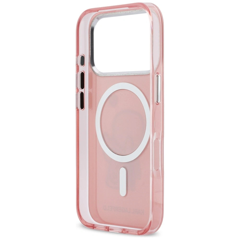 Etui Karl Lagerfeld Karl & Choupette Back MagSafe na iPhone 17 Pro - różowe – zdjęcie 7
