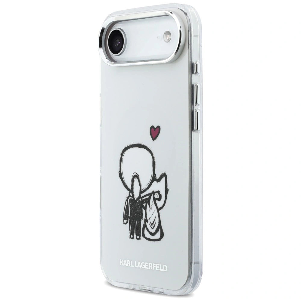 Etui Karl Lagerfeld Karl & Choupette Back na iPhone Air - przezroczyste – zdjęcie 2