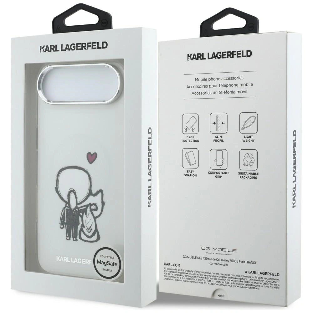 Etui Karl Lagerfeld Karl & Choupette Back na iPhone Air - przezroczyste – zdjęcie 8