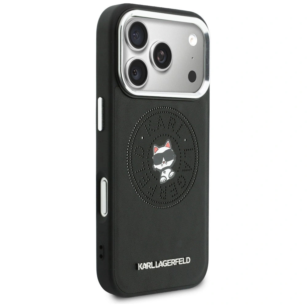 Etui Karl Lagerfeld Point & Choupette Sketch na iPhone 17 Pro - czarne – zdjęcie 4