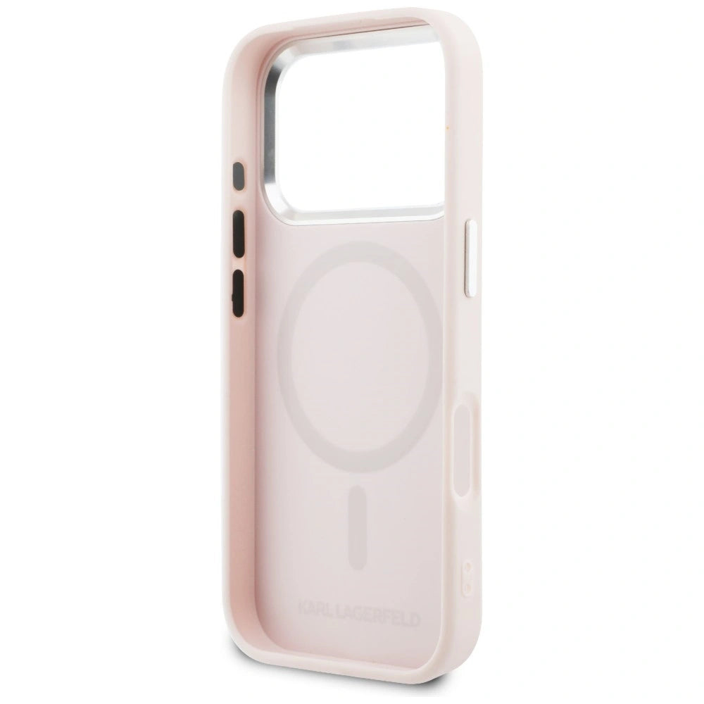 Etui Karl Lagerfeld Point & Choupette Sketch na iPhone 17 Pro Max - różowe – zdjęcie 7