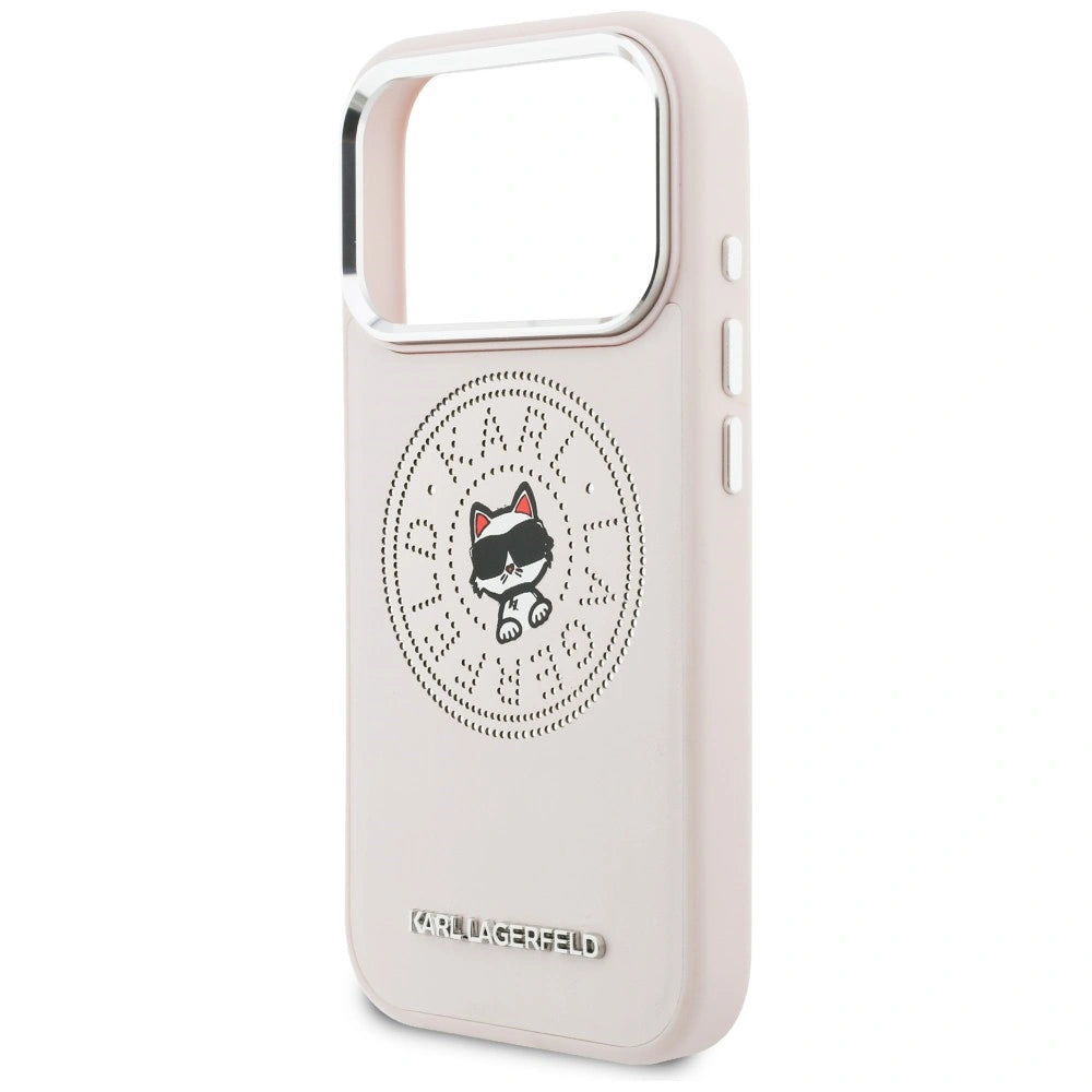 Etui Karl Lagerfeld Point & Choupette Sketch na iPhone 17 Pro - różowe – zdjęcie 6