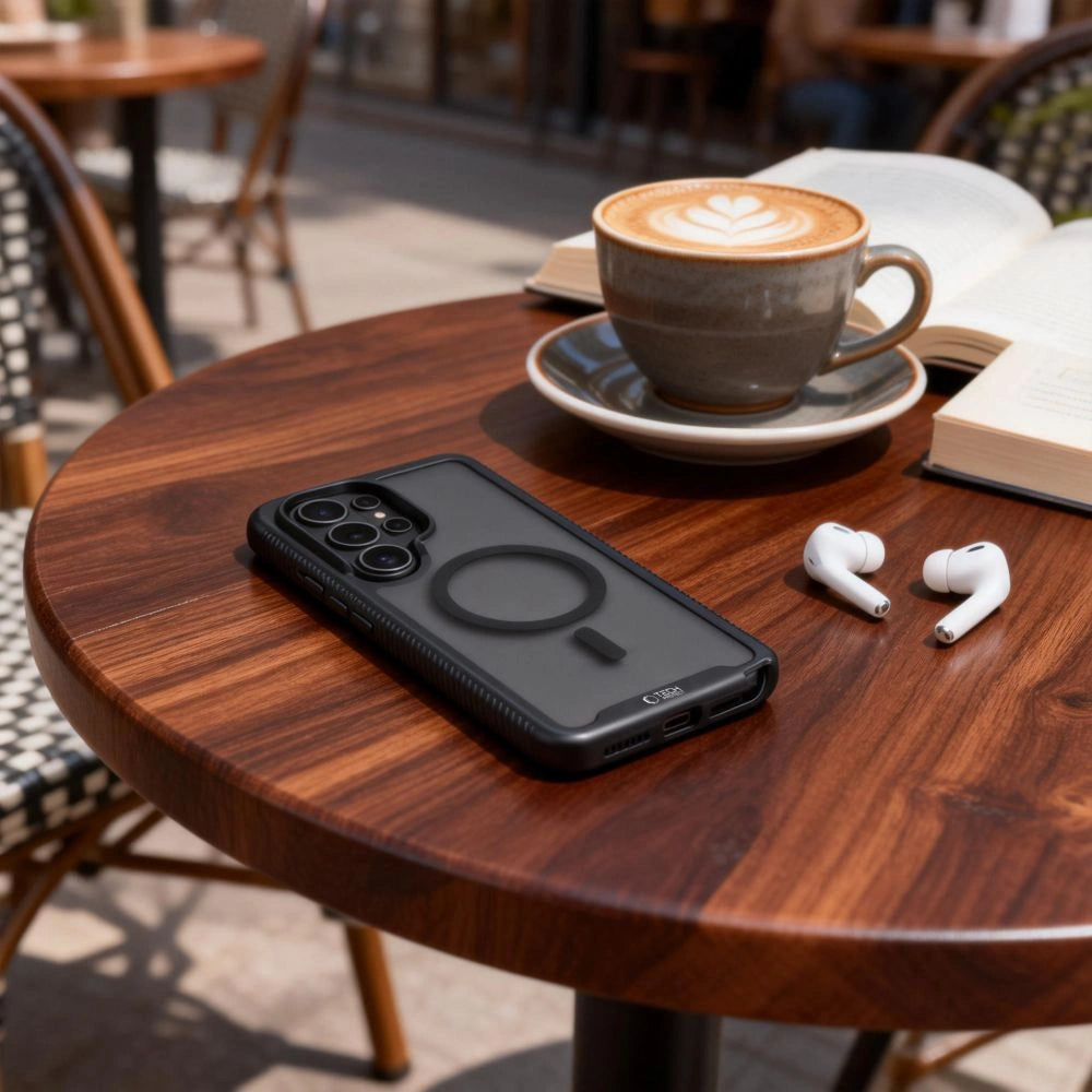 Etui Tech-Protect Defense MagSafe na Samsung Galaxy S26 Ultra - czarne – zdjęcie 4