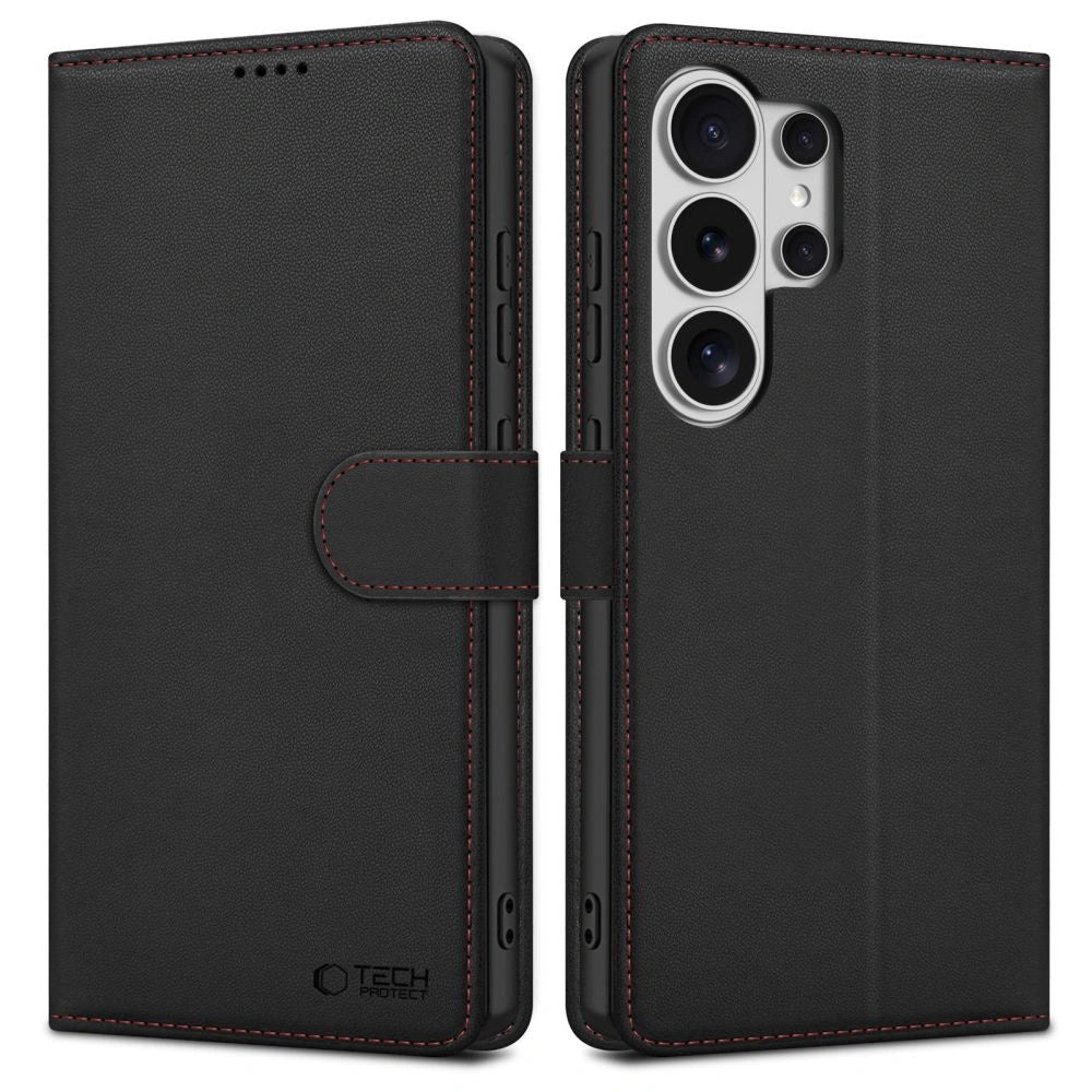 Etui Tech-Protect Wallet na Samsung Galaxy S26 Ultra - czarno-czerwone – zdjęcie 9