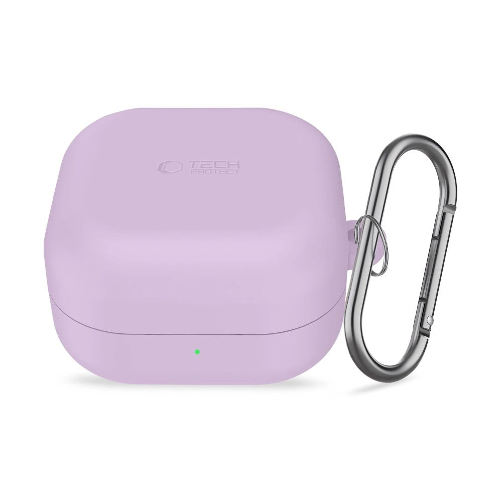 Etui Tech-Protect Silicone na Samsung Galaxy Buds 4 / 4 Pro - fioletowe – zdjęcie 2