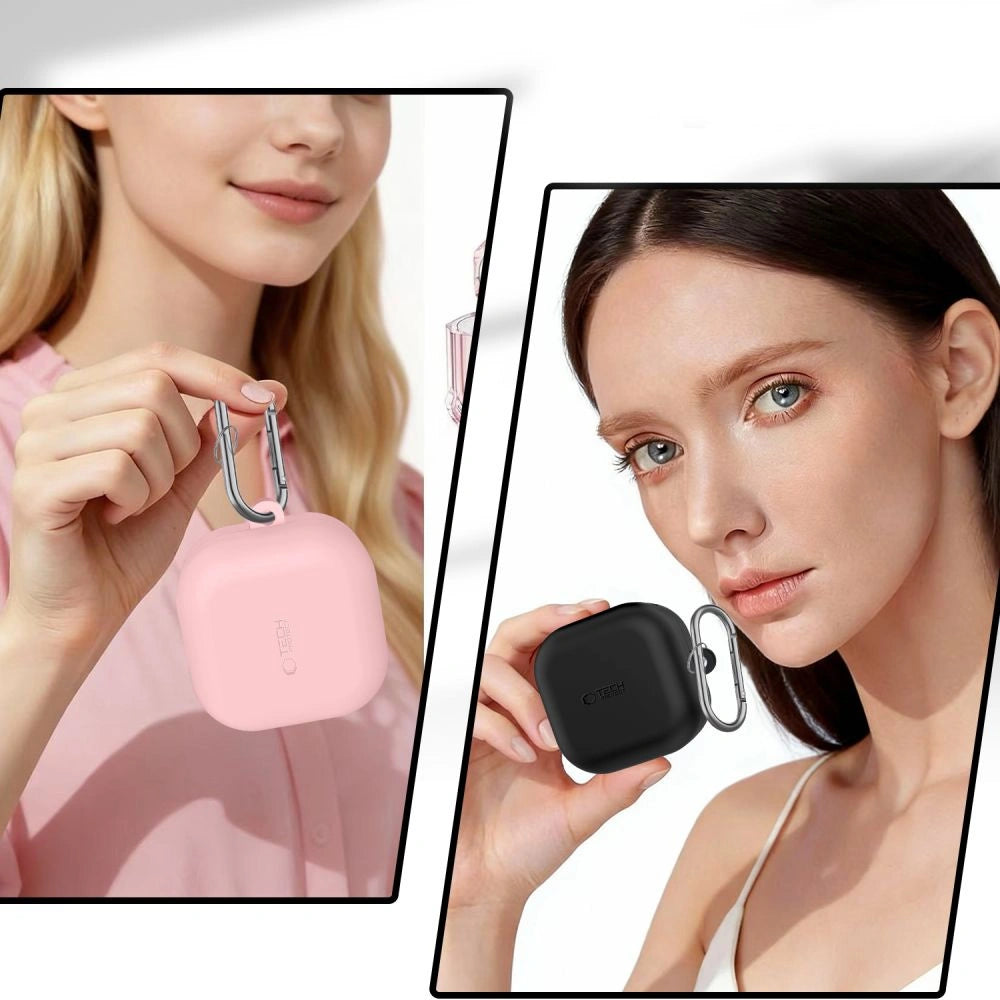 Etui Tech-Protect Silicone Hook na Samsung Galaxy Buds 4 / 4 Pro - różowe – zdjęcie 7