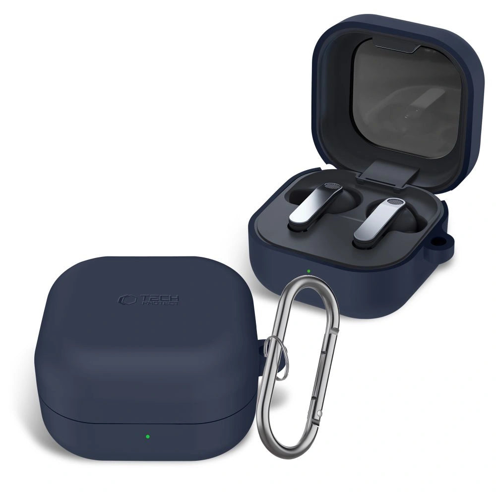 Etui Tech-Protect Silicone na Samsung Galaxy Buds 4 / 4 Pro - granatowe – zdjęcie 3