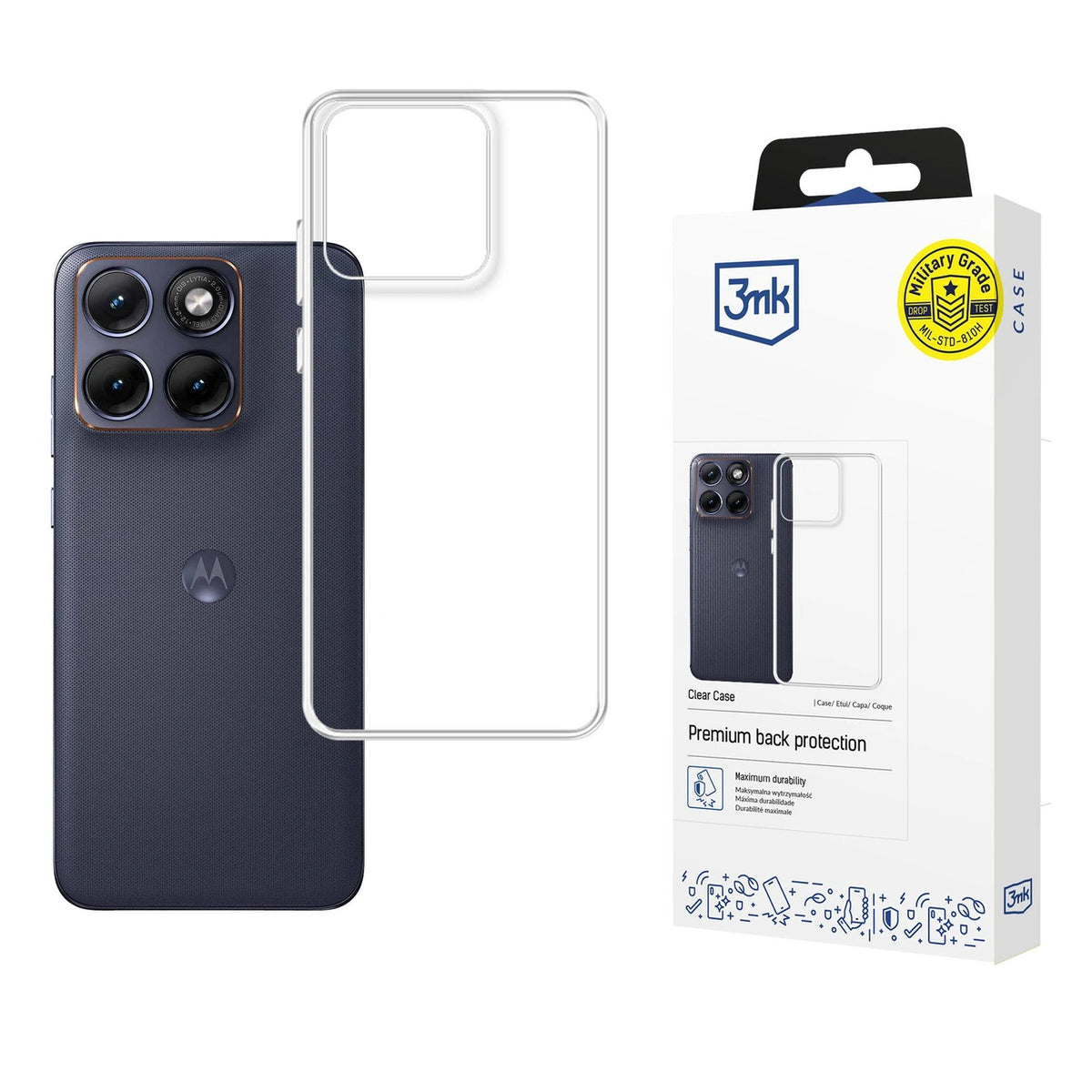 Etui 3mk Clear Case na Motorola Edge 70 Fusion - przezroczyste