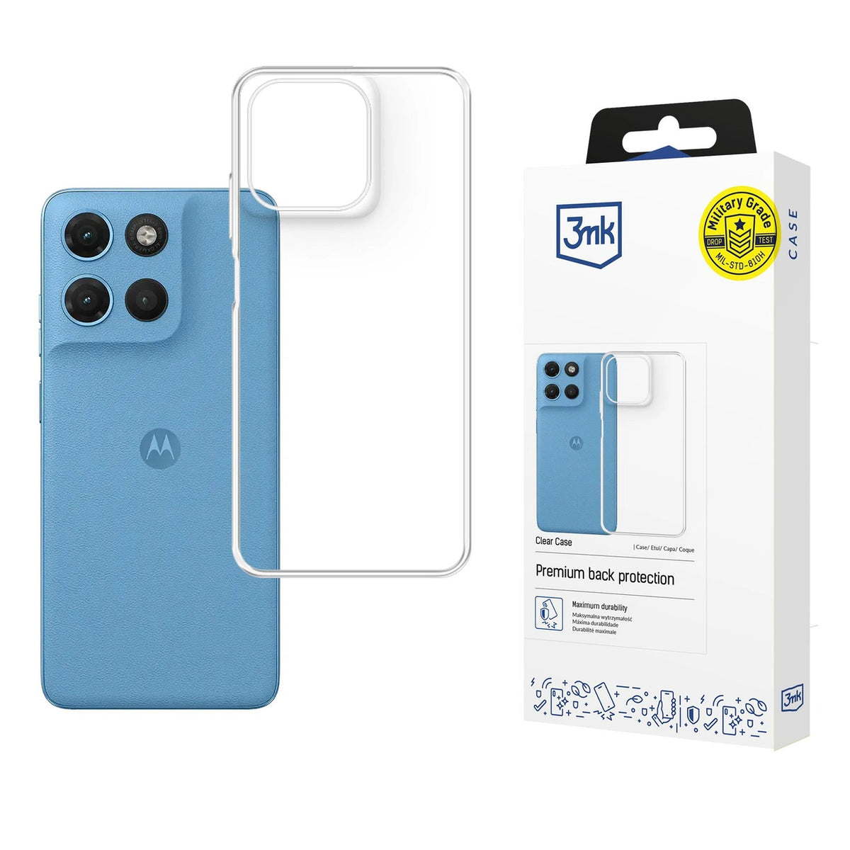 Etui 3mk Clear Case na Motorola Moto G17 / G17 Power - przezroczyste