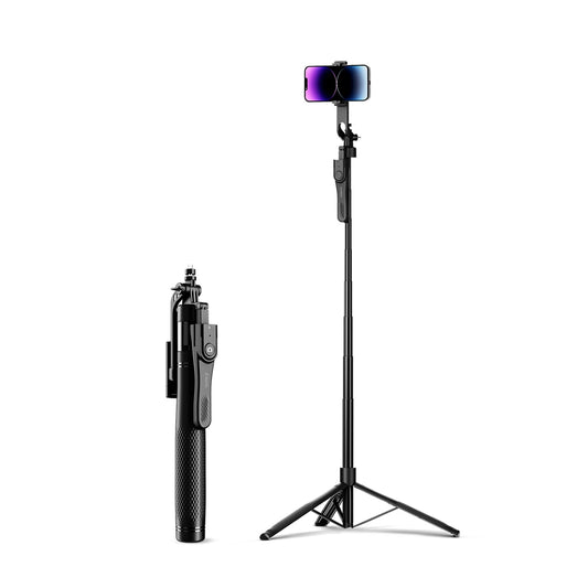 Selfie stick na telefon kamerę aparat z obrotem 360 stopni Bluetooth 5.2