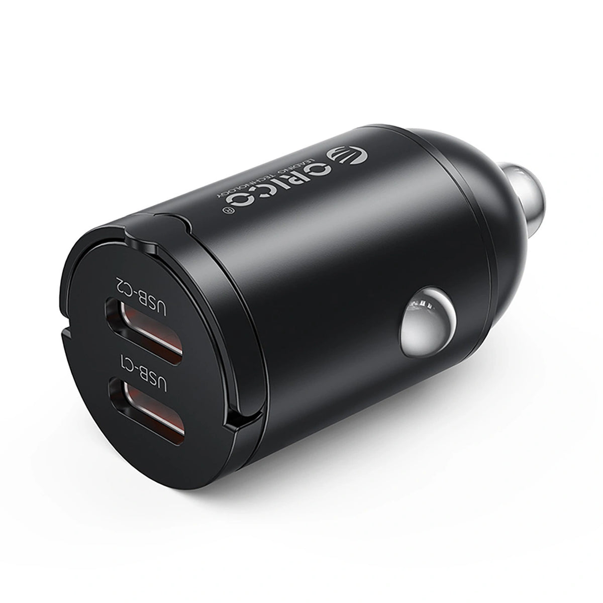 Ładowarka samochodowa Orico MiniRing 30W 2x USB-C - czarna