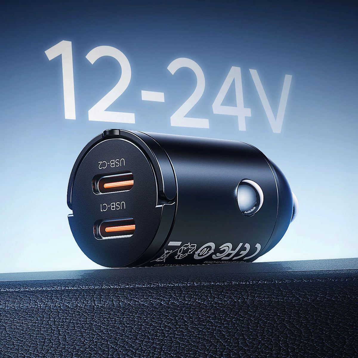 Ładowarka samochodowa Orico MiniRing 30W 2x USB-C - czarna – zdjęcie 9