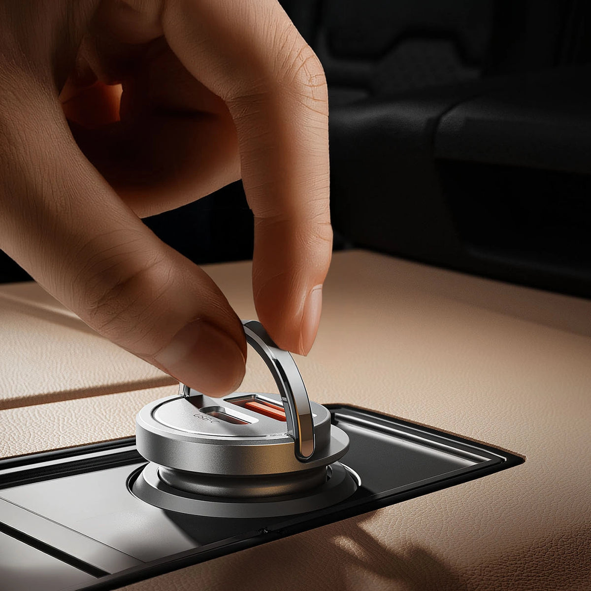Ładowarka samochodowa Orico MiniRing Pro 45W USB-A + USB-C - srebrna – zdjęcie 9