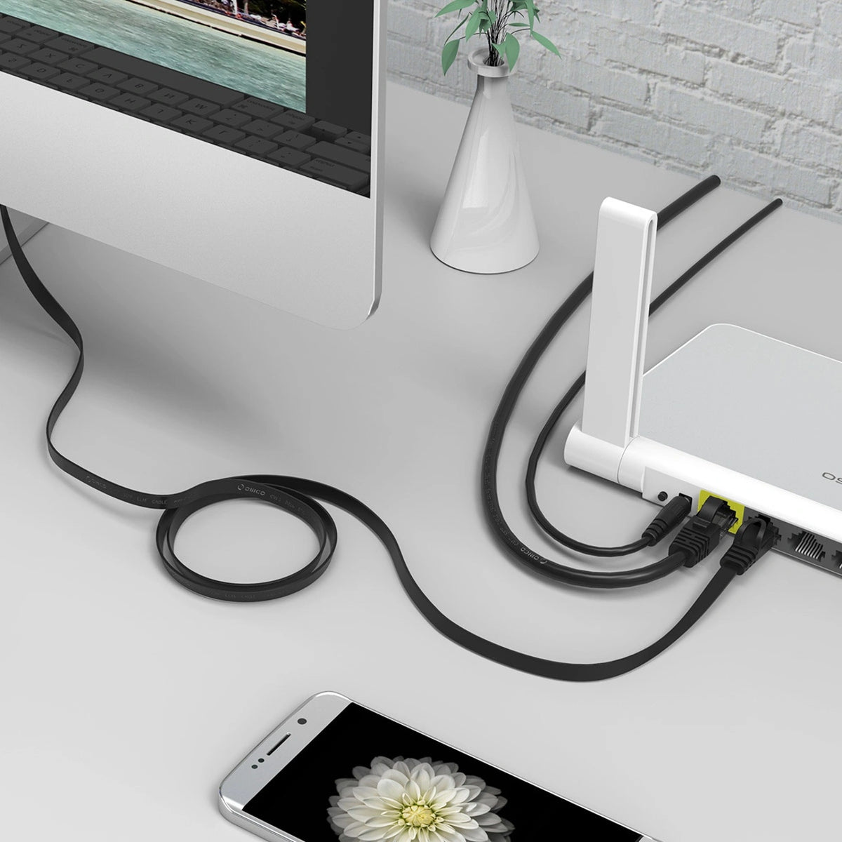 Kabel sieciowy Ethernet Orico PUG-C6B CAT6 1000Mbps RJ45 - czarny – zdjęcie 6