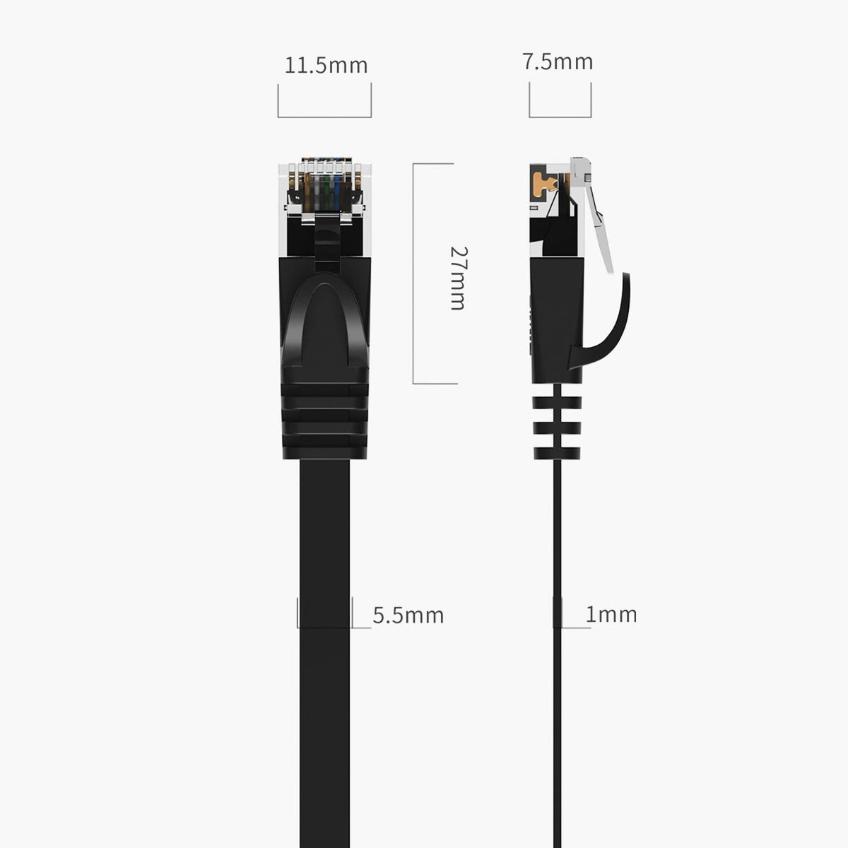 Kabel sieciowy Ethernet Orico PUG-C6B CAT6 1000Mbps RJ45 - czarny – zdjęcie 7