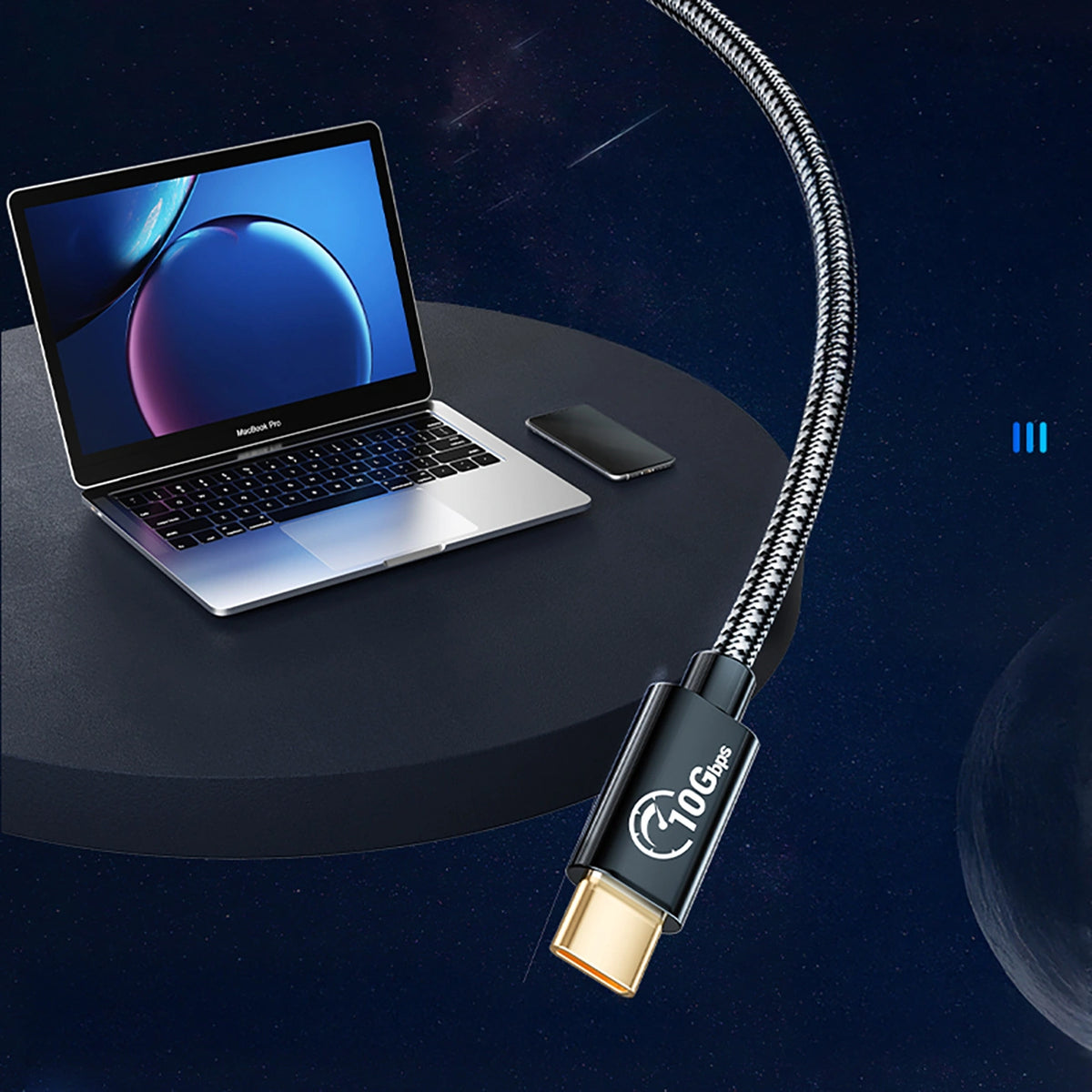 Adapter Orico CAF31 USB-C - USB-A 3.1 Gen 2 10Gbps 30cm OTG - czarny – zdjęcie 5