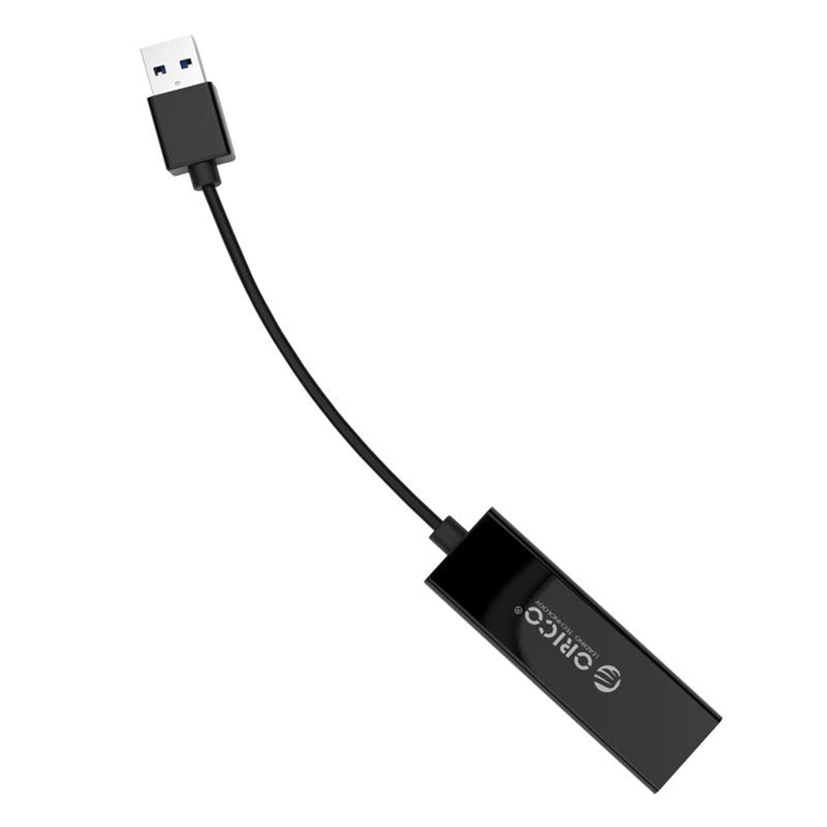 Zewnętrzna karta sieciowa Orico UTJ-U3 1 Gigabit USB-A 3.0 - czarna – zdjęcie 2