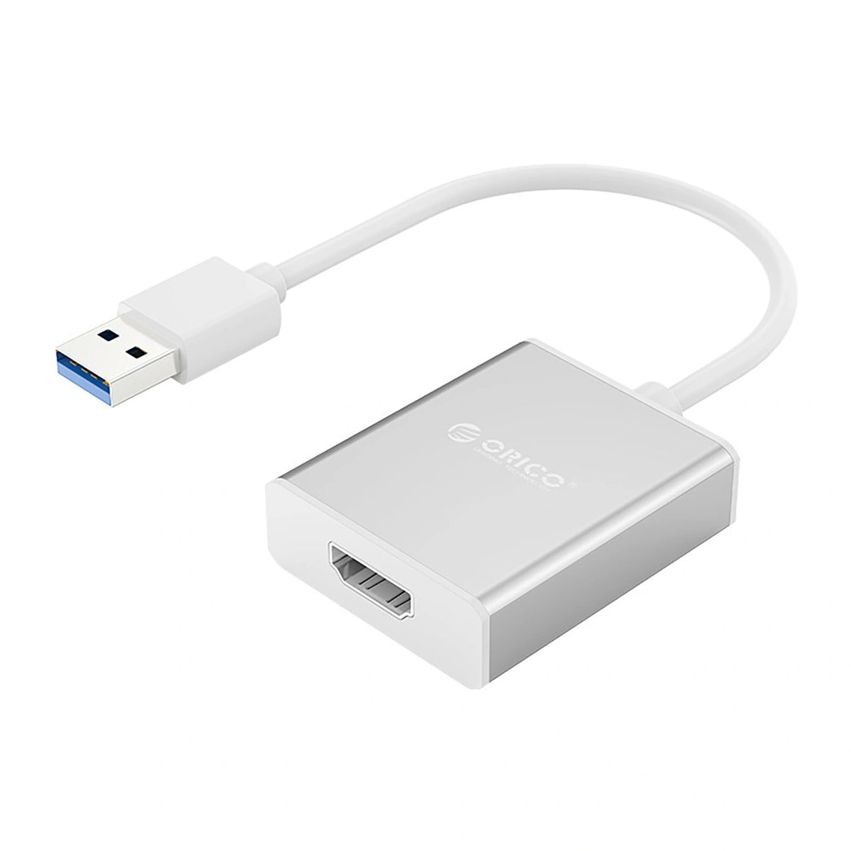 Adapter Orico UTH USB-A 3.0 do HDMI - srebrny – zdjęcie 3