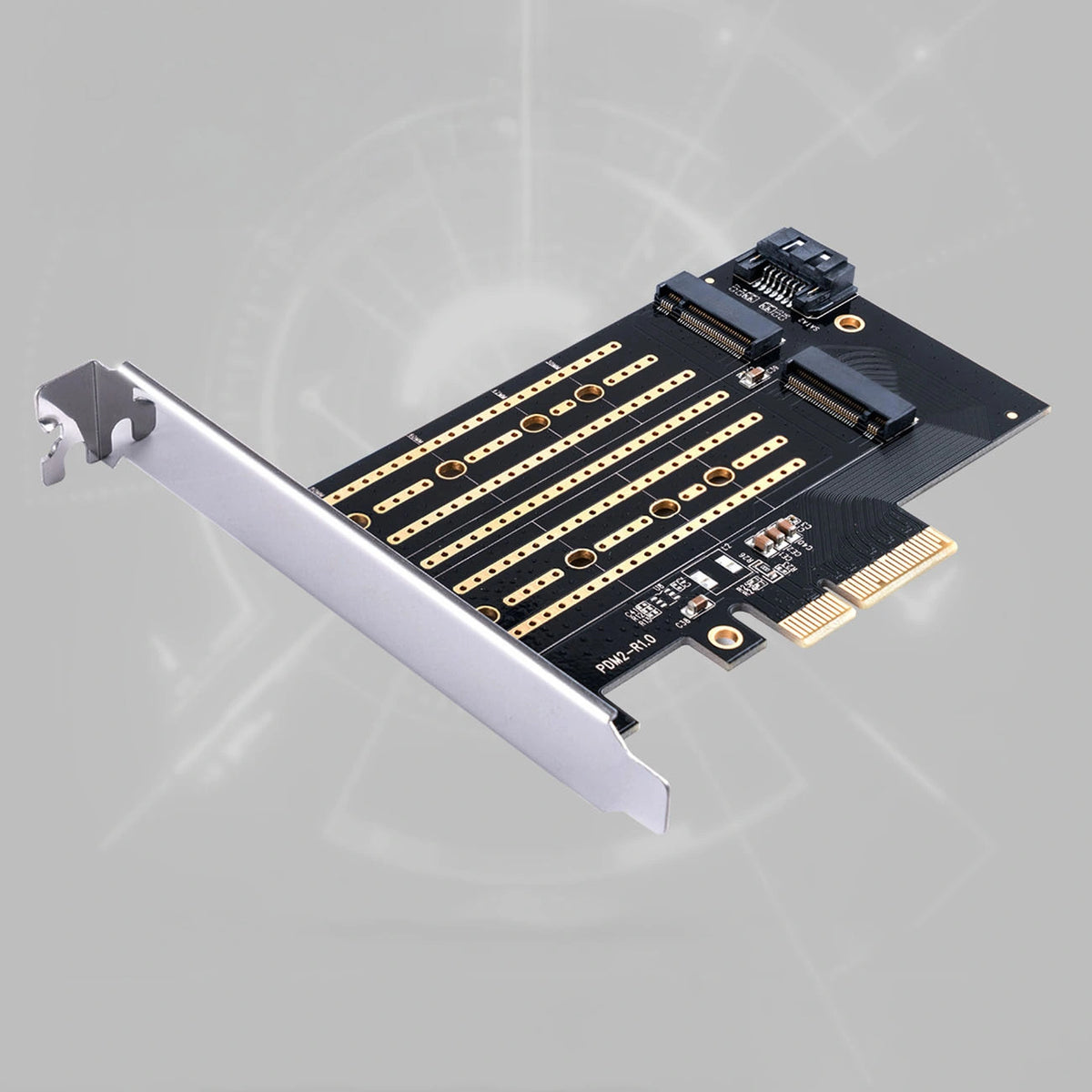 Karta rozszerzeń Orico PDM2 PCI-E 3.0 x4 do dysków M.2 NVMe i SATA - czarna – zdjęcie 6