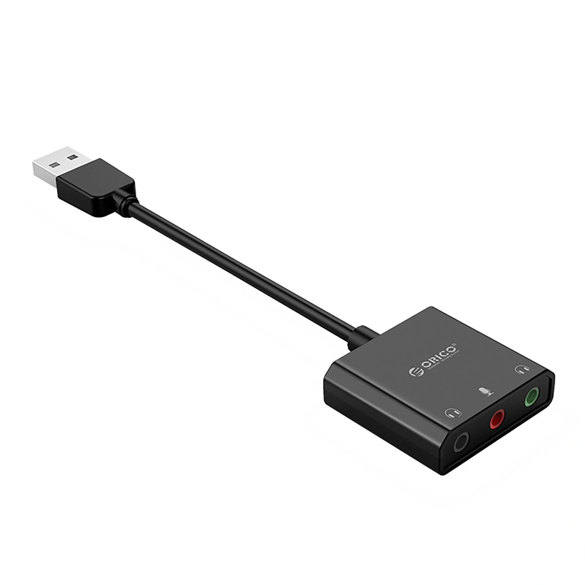 Zewnętrzna karta dźwiękowa Orico SKT3 USB-A - czarna – zdjęcie 3