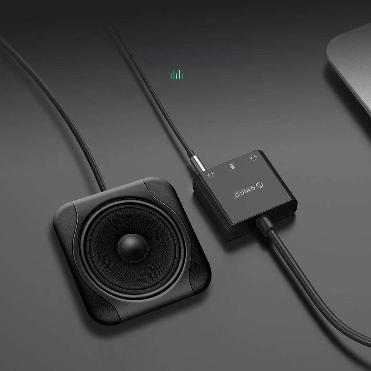 Zewnętrzna karta dźwiękowa Orico SKT3 USB-A - czarna – zdjęcie 8