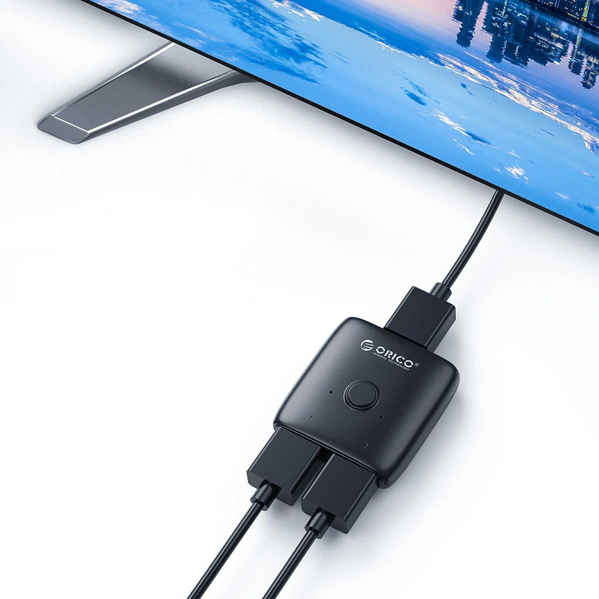 Adapter HDMI Orico AS2-A1 dwukierunkowy splitter - czarny – zdjęcie 10