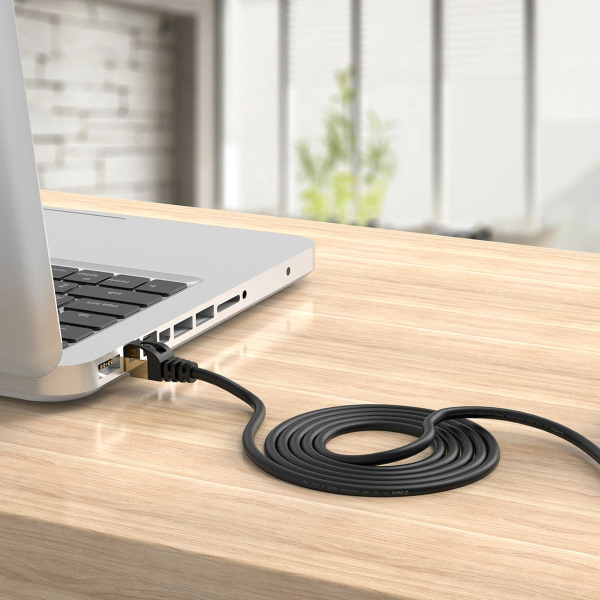 Kabel sieciowy Ethernet Orico PUG-C7 CAT7 10Gbps RJ45 internetowy - czarny – zdjęcie 7