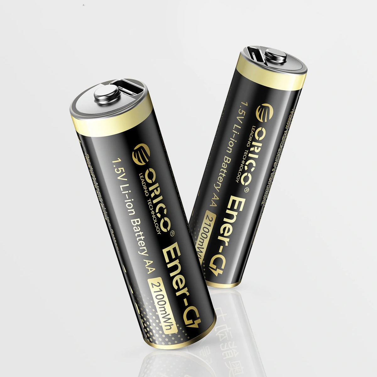 Bateria litowa Orico Ener-G EG5C 1,5 V 2100mWh akumulator AA USB-C 2 szt. – zdjęcie 2