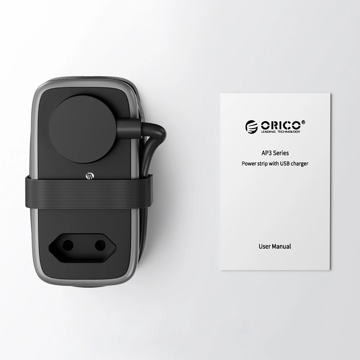 Listwa zasilająca Orico APP 15.5W 5w1 2x AC + 2x USB-A + 1x USB-C - czarna – zdjęcie 2