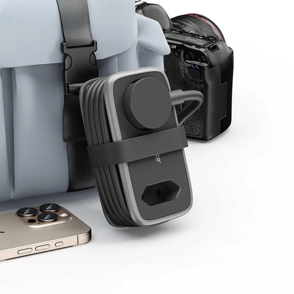 Listwa zasilająca Orico APP 15.5W 5w1 2x AC + 2x USB-A + 1x USB-C - czarna – zdjęcie 3