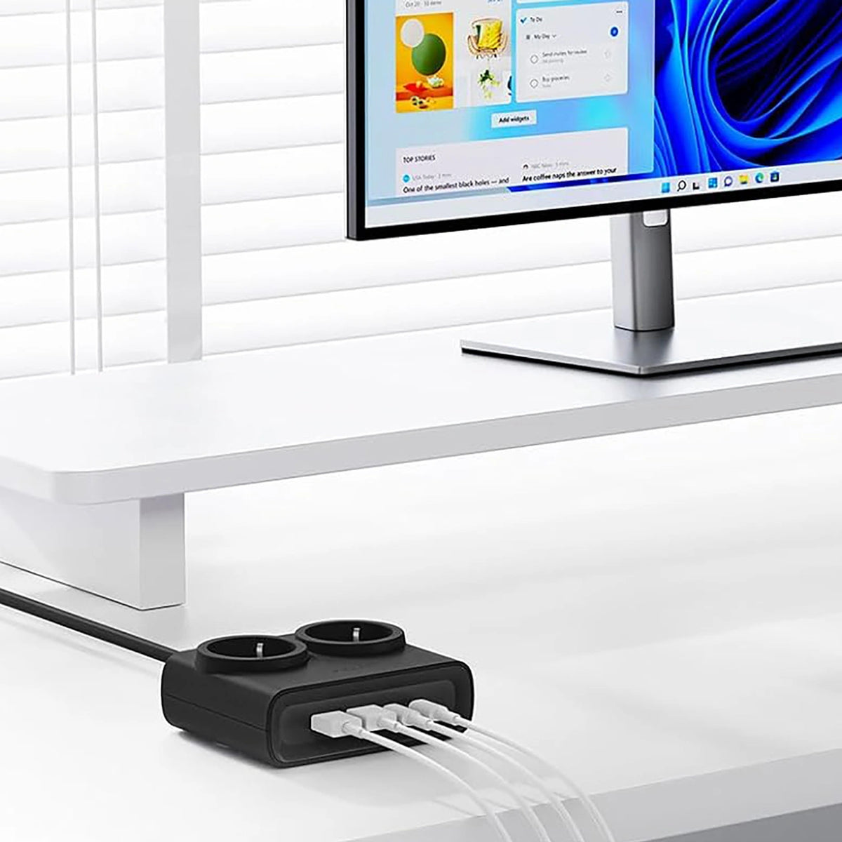 Listwa zasilająca Orico PDC25 25W 6w1 2x AC + 2x USB-A + 2x USB-C - czarna – zdjęcie 4