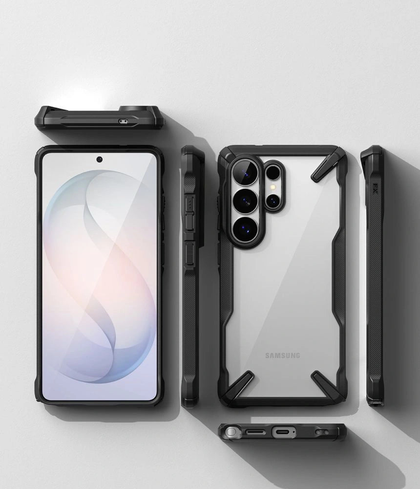 Etui Ringke Fusion X na Samsung Galaxy S26 Ultra - przezroczysto-czarne – zdjęcie 4