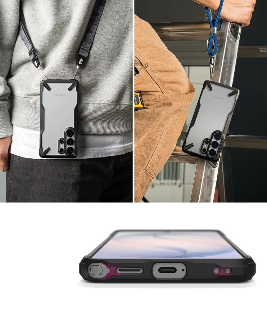 Etui Ringke Fusion X na Samsung Galaxy S26 Ultra - przezroczysto-czarne – zdjęcie 6