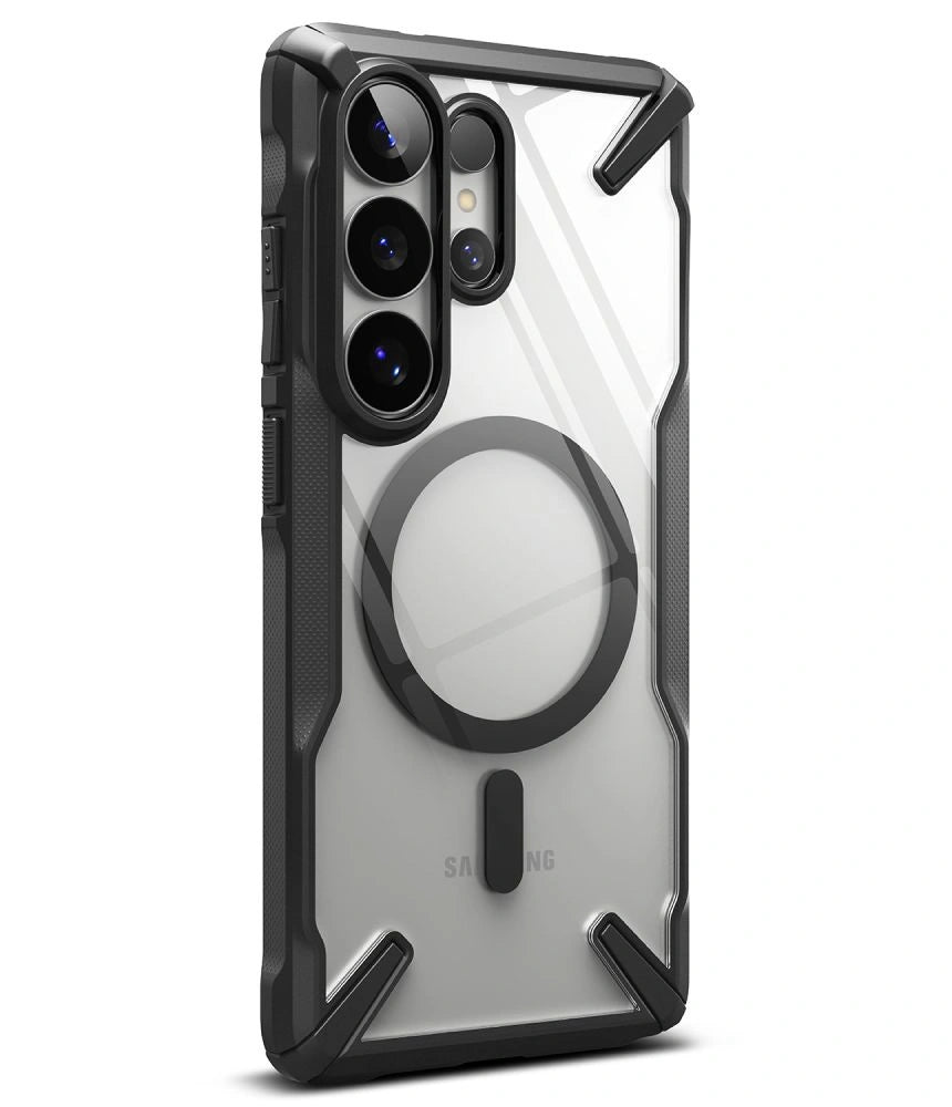 Etui Ringke Fusion X na Samsung Galaxy S26 Ultra - przezroczysto-czarne – zdjęcie 4