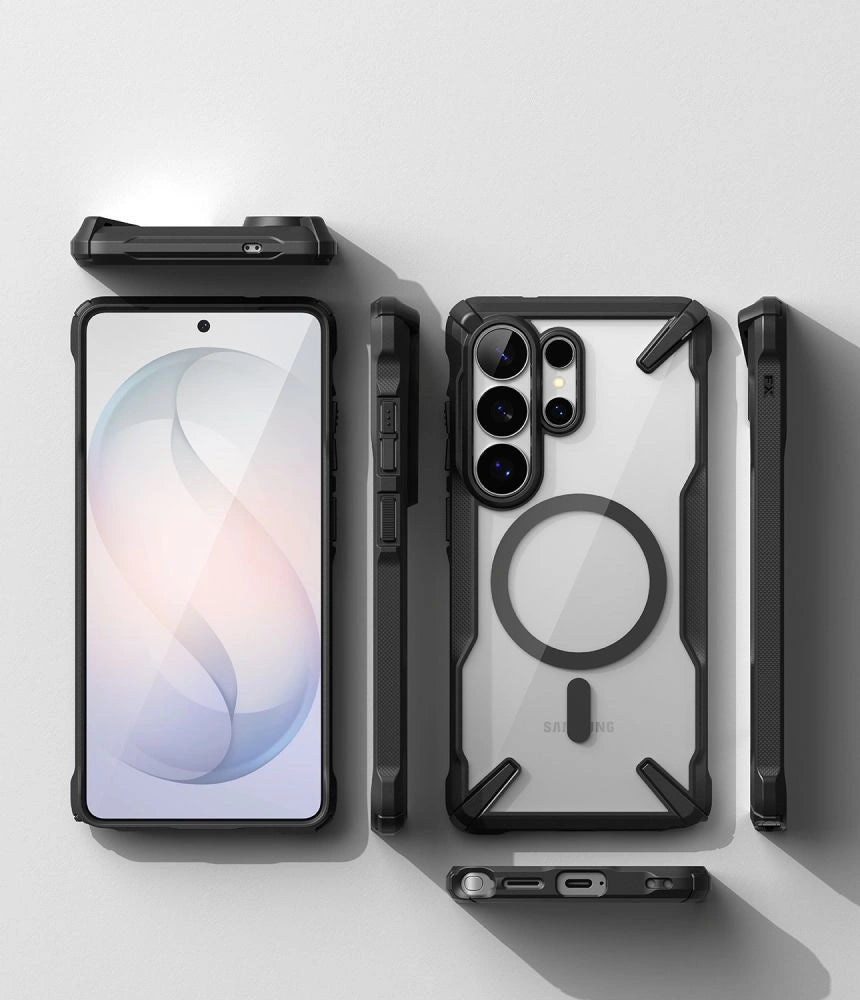 Etui Ringke Fusion X na Samsung Galaxy S26 Ultra - przezroczysto-czarne – zdjęcie 5