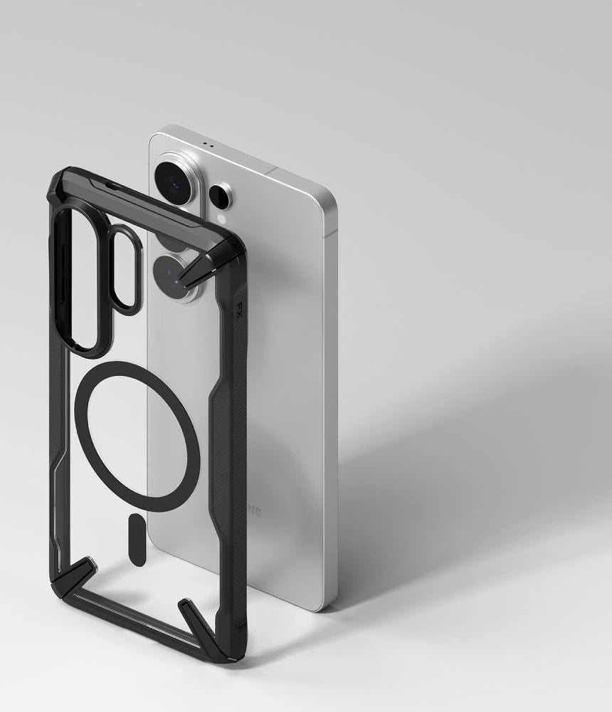 Etui Ringke Fusion X na Samsung Galaxy S26 Ultra - przezroczysto-czarne – zdjęcie 6