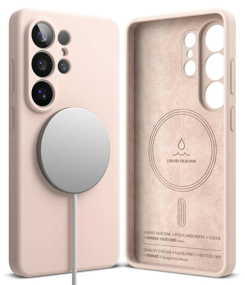 Etui Ringke Silicone MagSafe na Samsung Galaxy S26 Ultra - różowe – zdjęcie 2