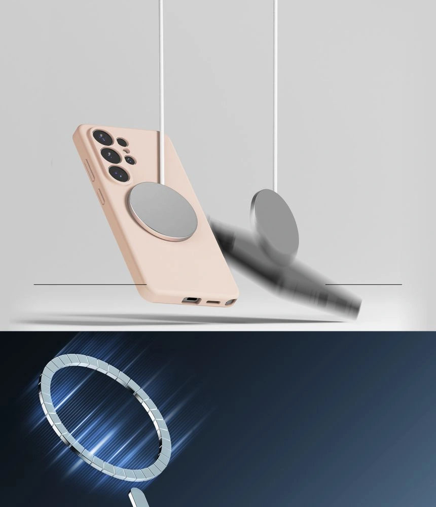 Etui Ringke Silicone MagSafe na Samsung Galaxy S26 Ultra - różowe – zdjęcie 7