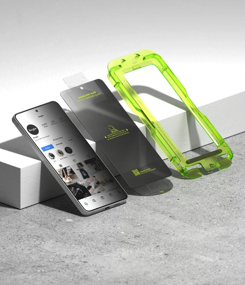 Szkło hartowane Ringke Easy Slide Privacy 2-Pack na Samsung Galaxy S26+ – zdjęcie 4