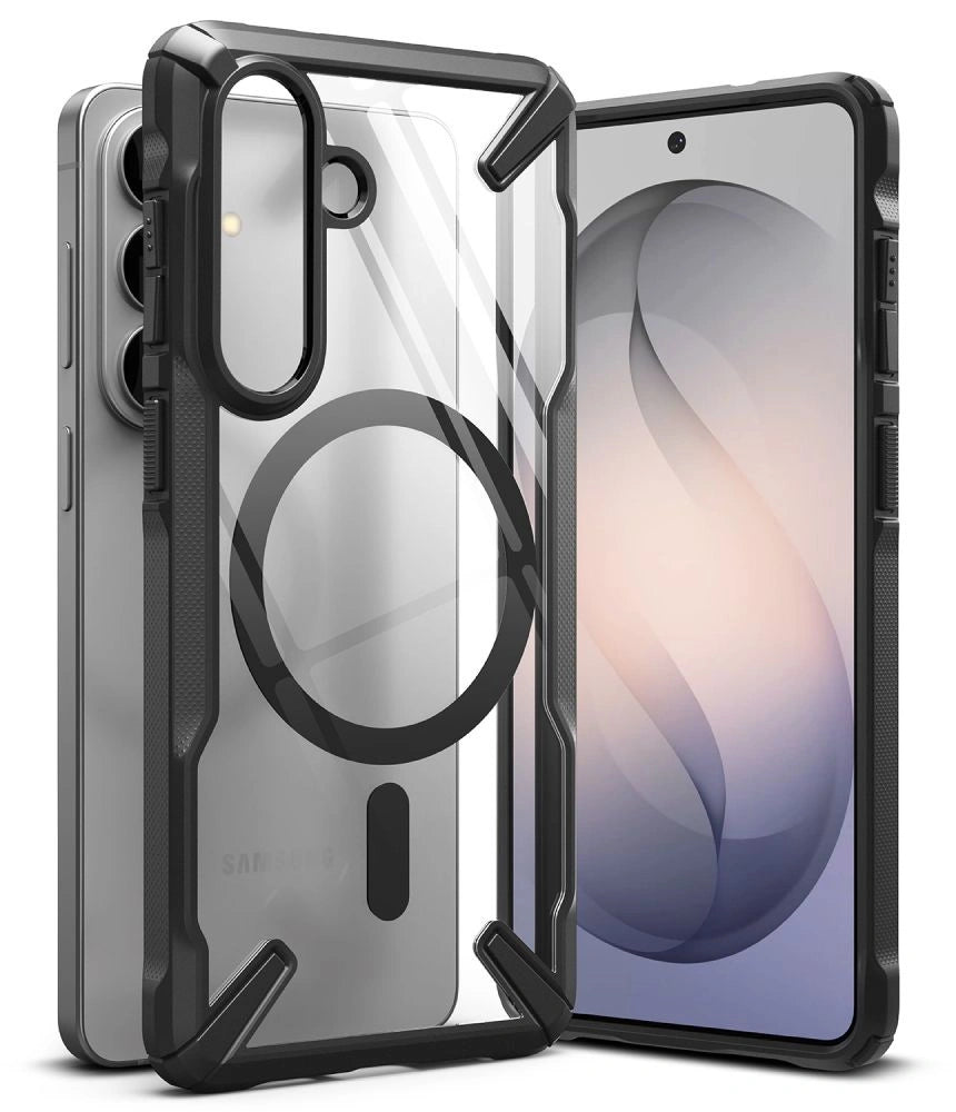 Etui Ringke Fusion X Magnetic na Samsung Galaxy S26 - przezroczysto-czarne