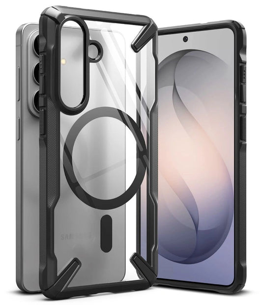 Etui Ringke Fusion X Magnetic na Samsung Galaxy S26 - przezroczysto-czarne
