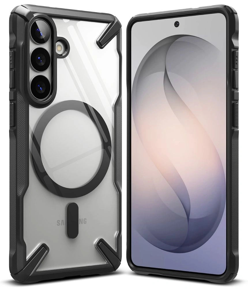 Etui Ringke Fusion X Magnetic na Samsung Galaxy S26 - przezroczysto-czarne – zdjęcie 2