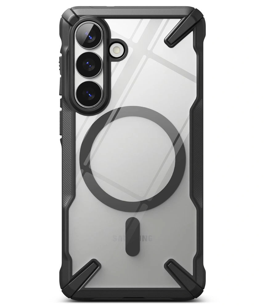 Etui Ringke Fusion X Magnetic na Samsung Galaxy S26 - przezroczysto-czarne – zdjęcie 3