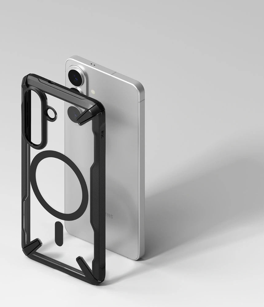 Etui Ringke Fusion X Magnetic na Samsung Galaxy S26 - przezroczysto-czarne – zdjęcie 6
