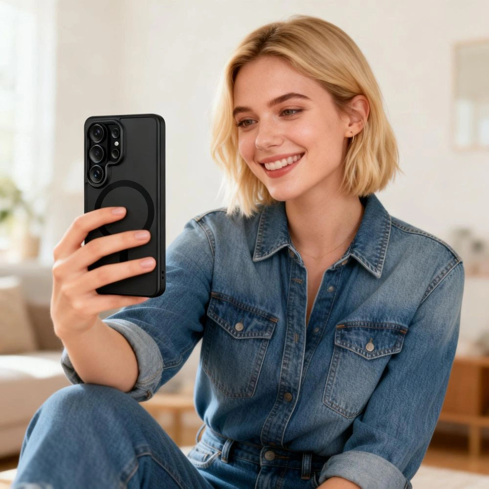 Etui Tech-Protect na Samsung Galaxy S26 Ultra - przezroczysto-czarne – zdjęcie 8