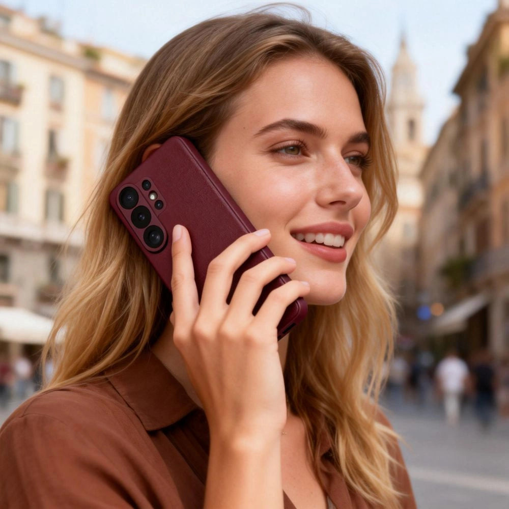 Etui Tech-Protect Smart Wallet na Samsung Galaxy S26 Ultra - bordowe – zdjęcie 6